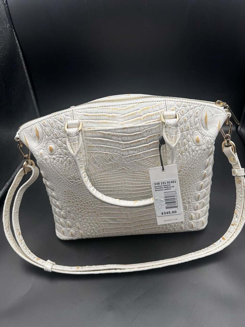 Brahmin Duxbury Satchel in Chantilly Melbourne Genuine Leather - Picture 3 of 6